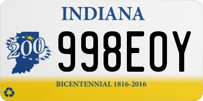 IN license plate 998EOY