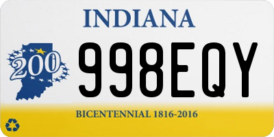 IN license plate 998EQY