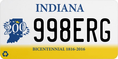 IN license plate 998ERG