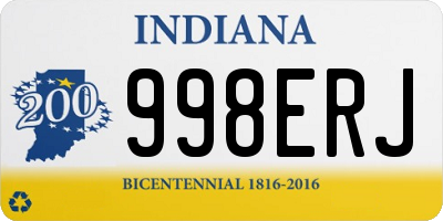 IN license plate 998ERJ