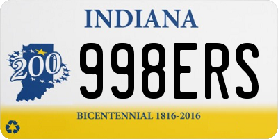 IN license plate 998ERS