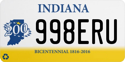 IN license plate 998ERU