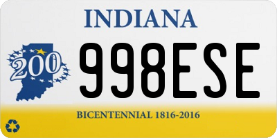 IN license plate 998ESE