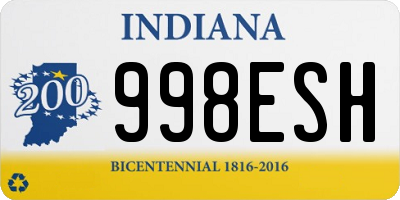 IN license plate 998ESH