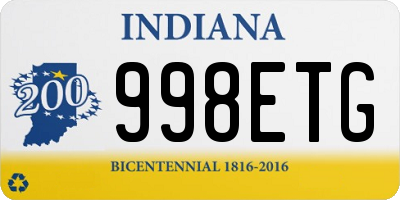 IN license plate 998ETG