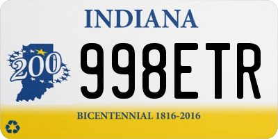 IN license plate 998ETR