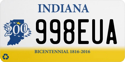 IN license plate 998EUA