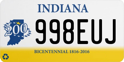 IN license plate 998EUJ