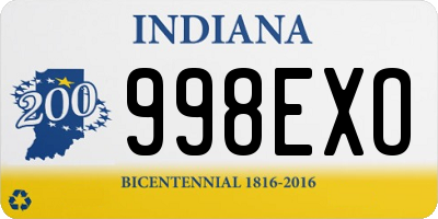 IN license plate 998EXO