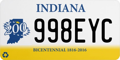 IN license plate 998EYC