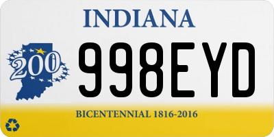 IN license plate 998EYD