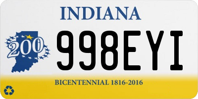 IN license plate 998EYI