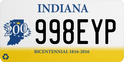 IN license plate 998EYP