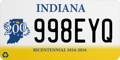 IN license plate 998EYQ