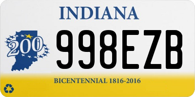 IN license plate 998EZB