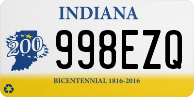 IN license plate 998EZQ