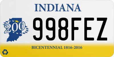 IN license plate 998FEZ