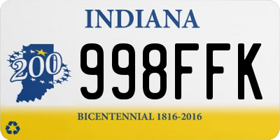 IN license plate 998FFK