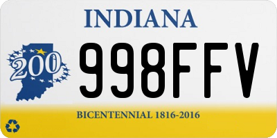 IN license plate 998FFV