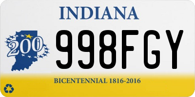 IN license plate 998FGY