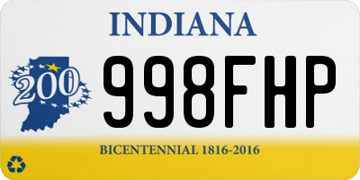 IN license plate 998FHP