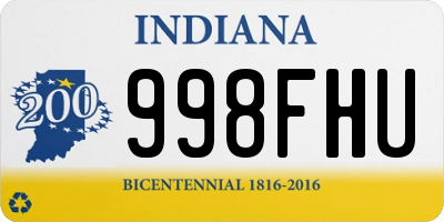 IN license plate 998FHU