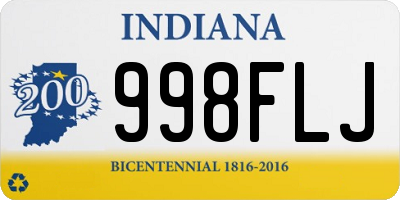 IN license plate 998FLJ