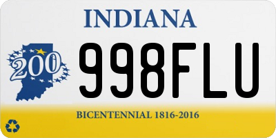 IN license plate 998FLU