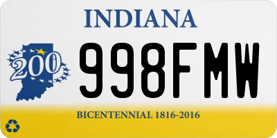 IN license plate 998FMW