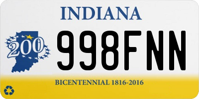 IN license plate 998FNN