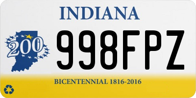 IN license plate 998FPZ