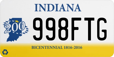 IN license plate 998FTG