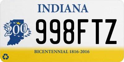 IN license plate 998FTZ