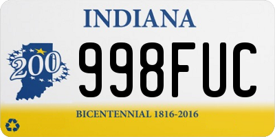 IN license plate 998FUC