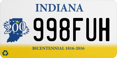 IN license plate 998FUH