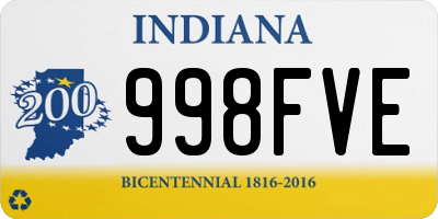 IN license plate 998FVE