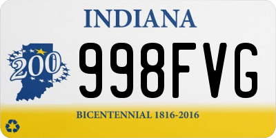 IN license plate 998FVG