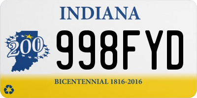 IN license plate 998FYD
