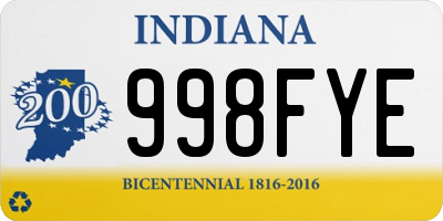 IN license plate 998FYE