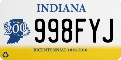 IN license plate 998FYJ