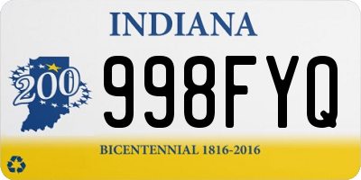 IN license plate 998FYQ