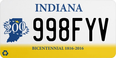 IN license plate 998FYV