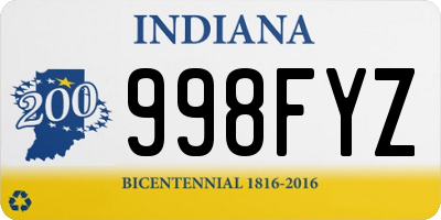 IN license plate 998FYZ