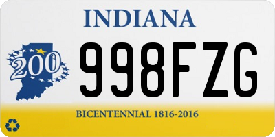 IN license plate 998FZG