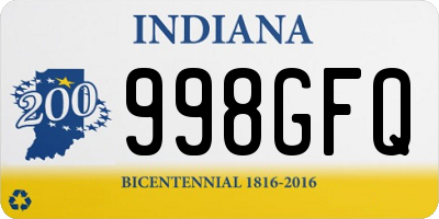 IN license plate 998GFQ