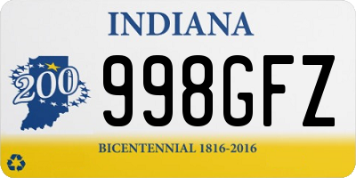 IN license plate 998GFZ