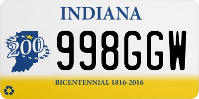 IN license plate 998GGW