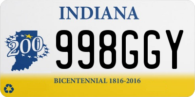 IN license plate 998GGY