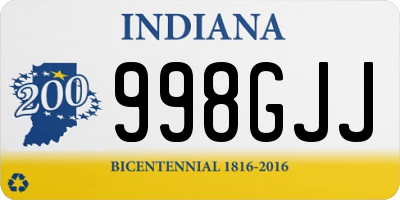 IN license plate 998GJJ