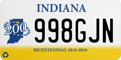 IN license plate 998GJN